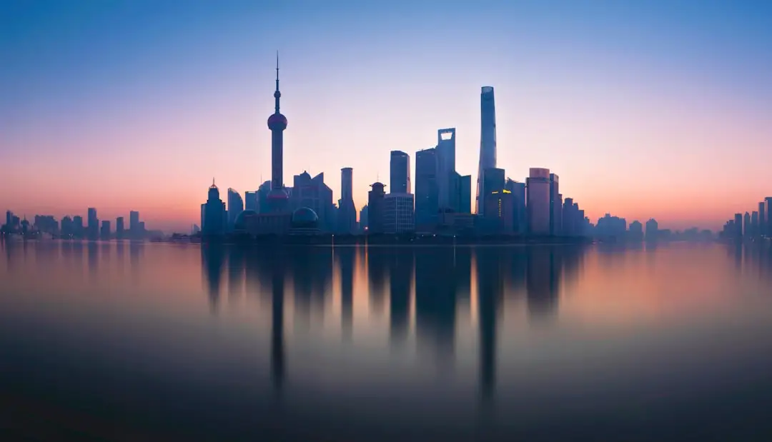 Shanghai skyline for China travel planning